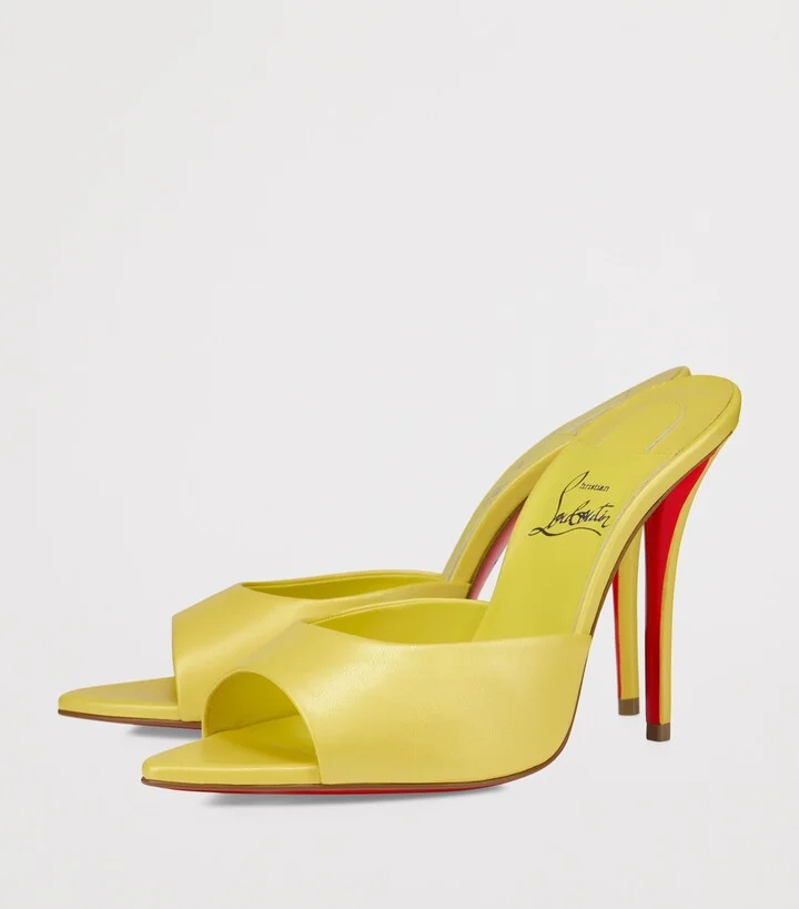 Christian Louboutin Miss Z Patent Leather Heeled Mules 100 - Image 3