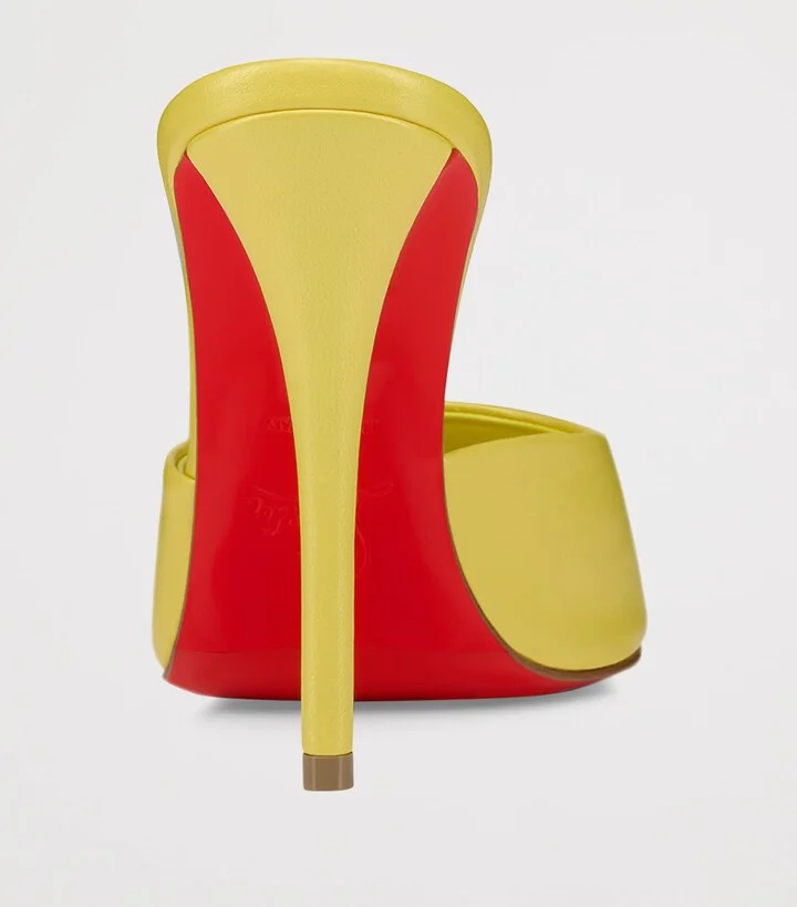 Christian Louboutin Miss Z Patent Leather Heeled Mules 100 - Image 5