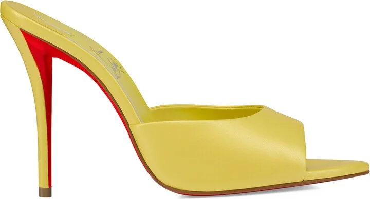 Christian Louboutin Miss Z Patent Leather Heeled Mules 100