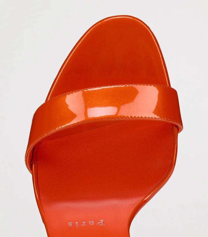 Christian Louboutin Miss Z Patent Leather Queen Sandals 120 - Image 4