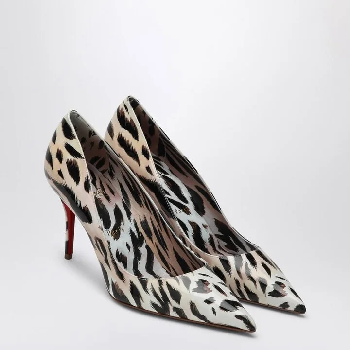 Christian Louboutin Miss Z Pumps In Gigi Printed Patent Calfskin - Image 2