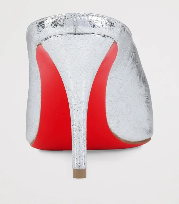 Christian Louboutin Miss Z Slimimule Leather Heeled Mules 80 - Image 5