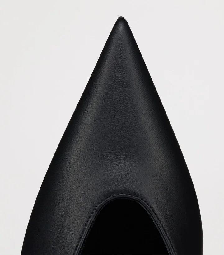 Christian Louboutin Miss Z Slimimule Leather Heeled Mules 80 - Image 4