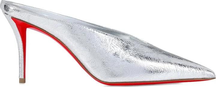 Christian Louboutin Miss Z Slimimule Leather Heeled Mules 80