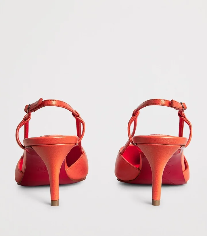 Christian Louboutin Miss Z Sling Nappa Leather Slingback Pumps 60 - Image 4