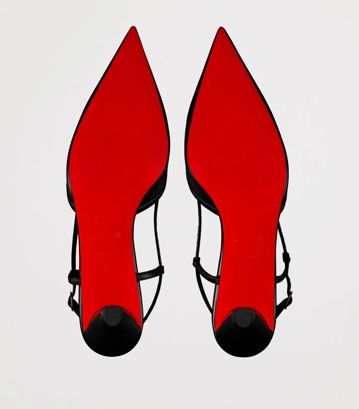 Christian Louboutin Miss Z Slingina Leather Pumps 25 - Image 5