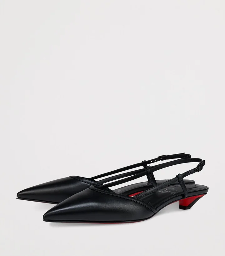 Christian Louboutin Miss Z Slingina Leather Pumps 25 - Image 6