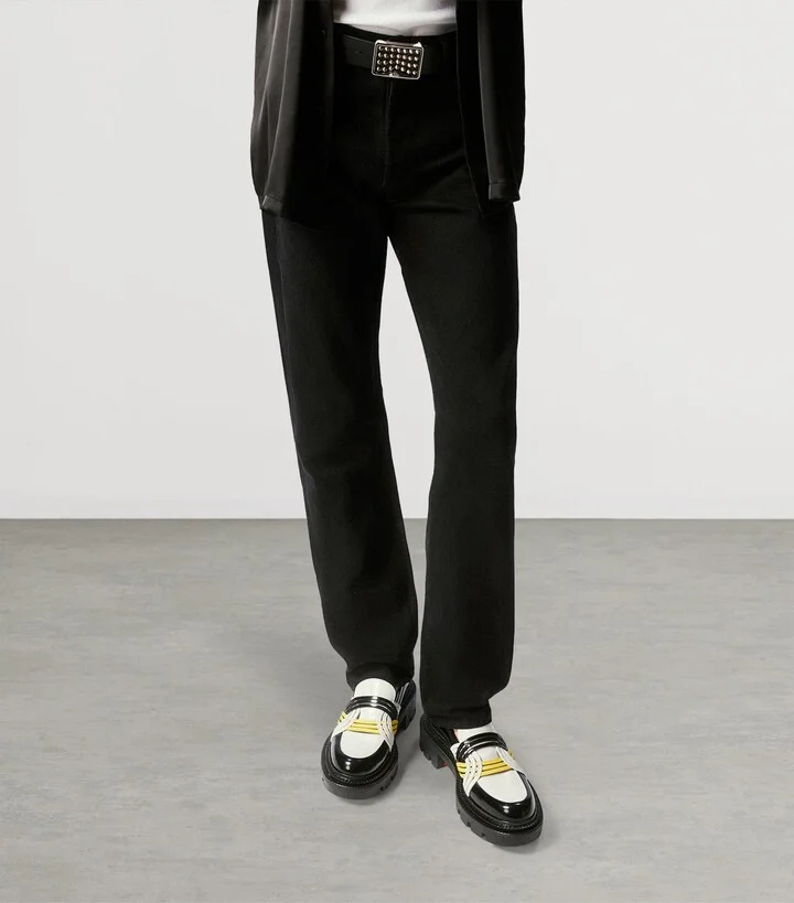 Christian Louboutin Moc College Leather Loafers - Image 2