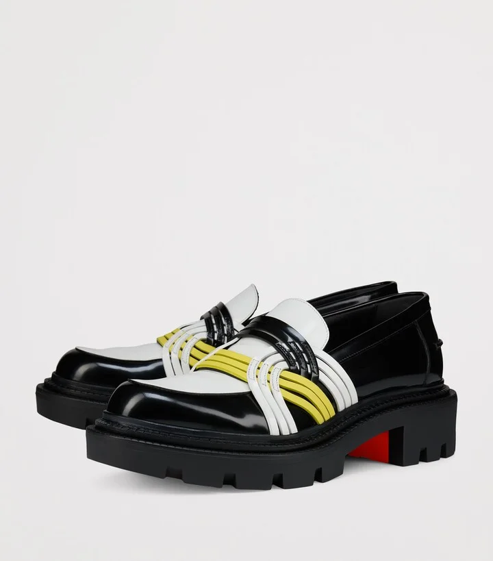 Christian Louboutin Moc College Leather Loafers - Image 5