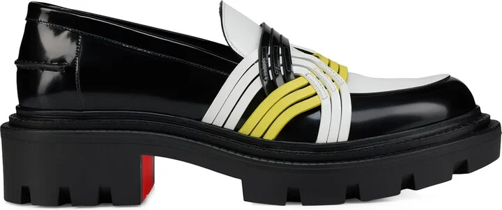 Christian Louboutin Moc College Leather Loafers