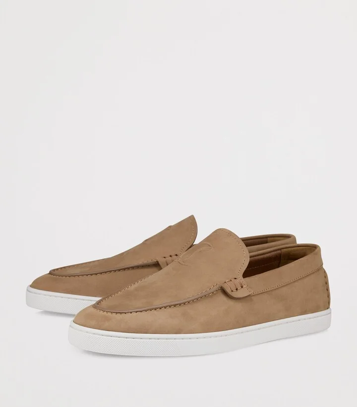 Christian Louboutin Moonboat Leather Boat Shoes - Image 2
