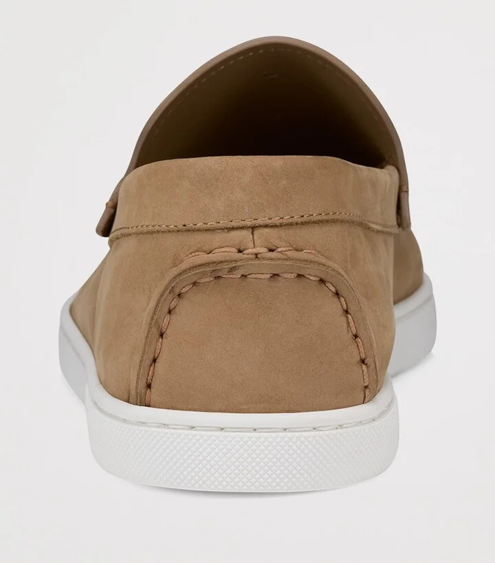 Christian Louboutin Moonboat Leather Boat Shoes - Image 5