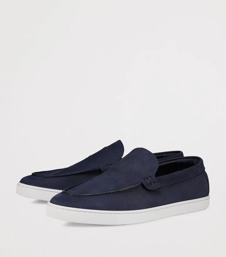 Christian Louboutin Moonboat Leather Boat Shoes - Image 2