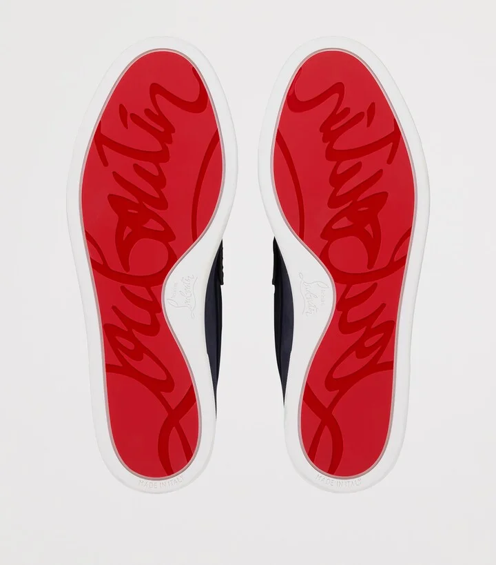 Christian Louboutin Moonboat Leather Boat Shoes - Image 4