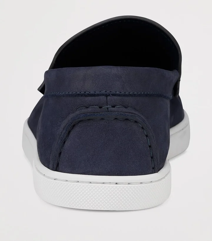 Christian Louboutin Moonboat Leather Boat Shoes - Image 5