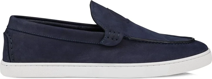 Christian Louboutin Moonboat Leather Boat Shoes
