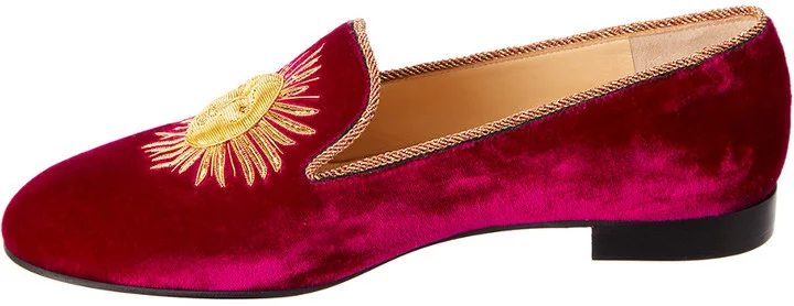 Christian Louboutin Morning Sakouette Velvet Loafer - Image 2