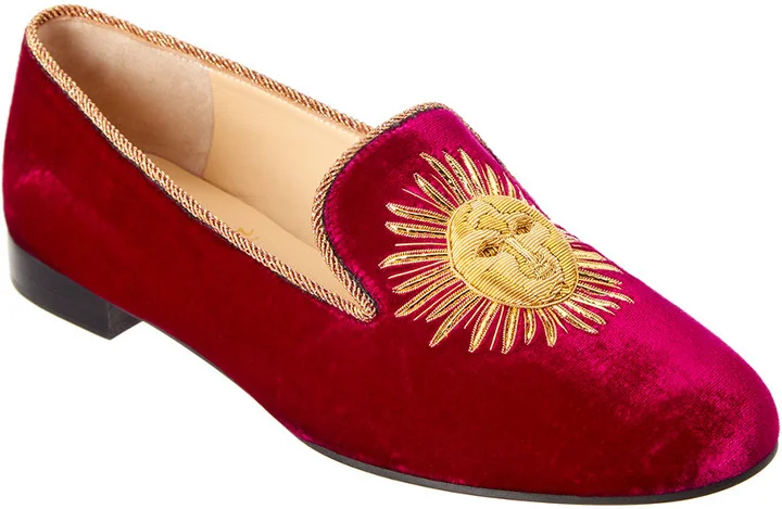 Christian Louboutin Morning Sakouette Velvet Loafer