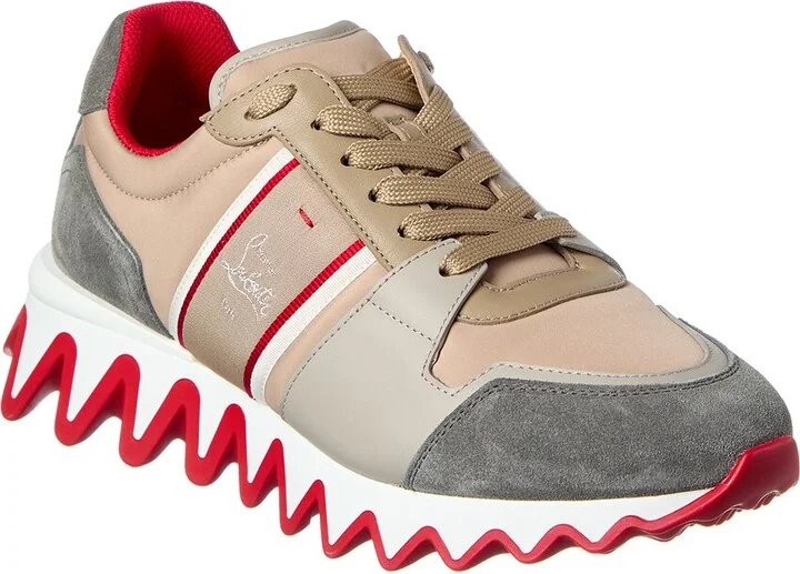 Christian Louboutin Nastroshark Leather & Nylon Sneaker