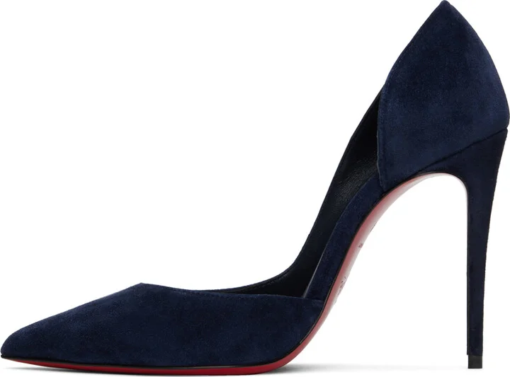 Christian Louboutin Navy Iriza Heels - Image 3