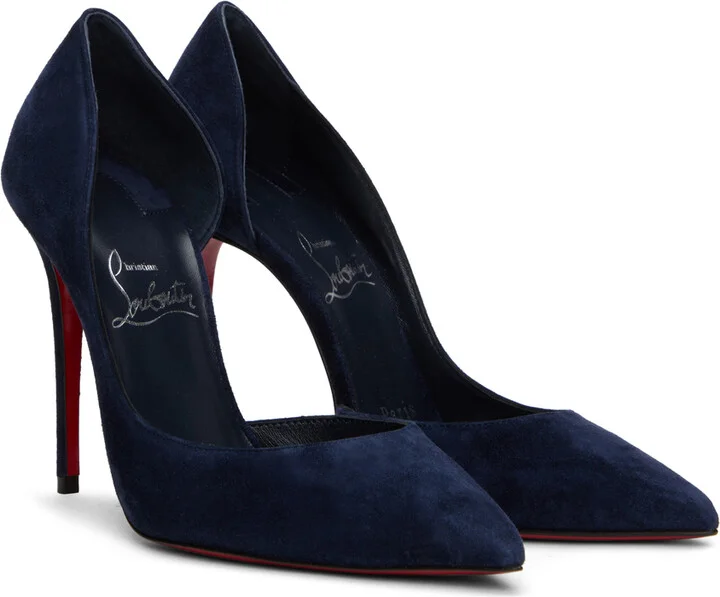 Christian Louboutin Navy Iriza Heels - Image 4