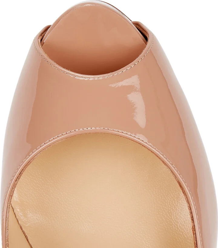 Christian Louboutin New Very Prive 120 Patent Leather Pumps - Image 4
