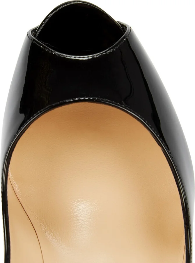 Christian Louboutin New Very Prive 120 Patent Leather Pumps - Image 8