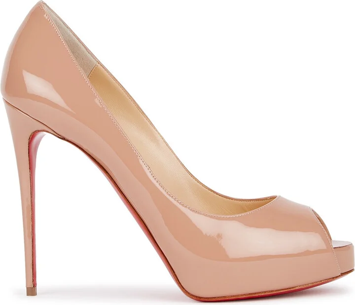 Christian Louboutin New Very Prive 120 Patent Leather Pumps