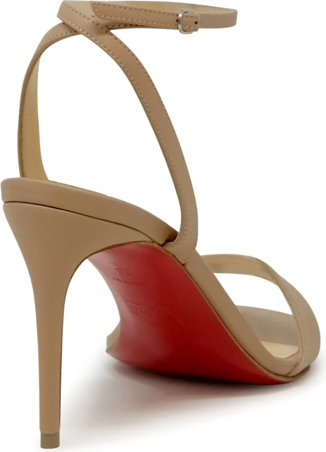 Christian Louboutin Nude Nappa Loubigirl 85 Sandals - Image 3