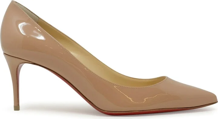Christian Louboutin Nude Patent Kate 70 Pumps