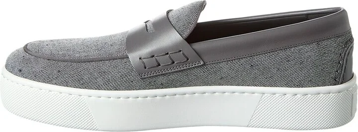 Christian Louboutin Paqueboat Canvas & Leather Platform Loafer - Image 2