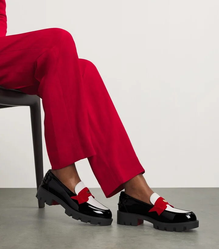Christian Louboutin Penny Lug Donna Leather Loafers - Image 2