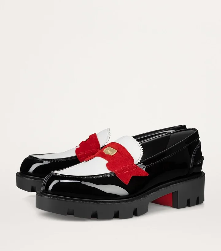Christian Louboutin Penny Lug Donna Leather Loafers - Image 3