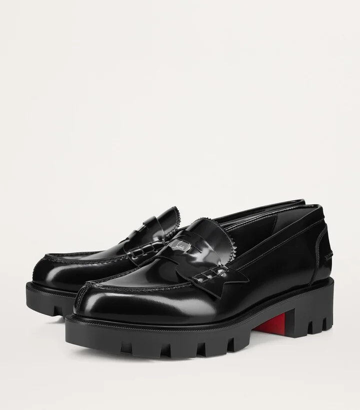 Christian Louboutin Penny Lug Donna Leather Loafers - Image 3
