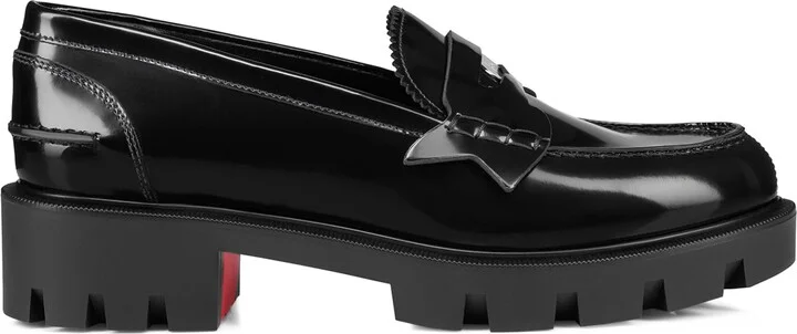 Christian Louboutin Penny Lug Donna Leather Loafers