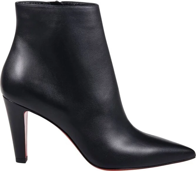 Christian Louboutin Pointed Toe Zip Detailed Boots