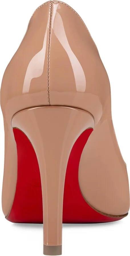 Christian Louboutin Pumppie Patent Leather Pumps 85 - Image 3
