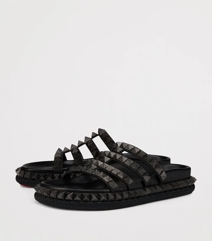 Christian Louboutin Pyra Hallulila Calf Leather Sandals - Image 6