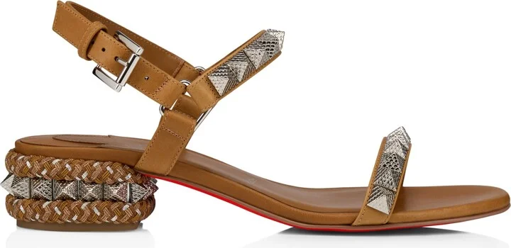Christian Louboutin Pyraclou Embellished Heeled Sandals 30