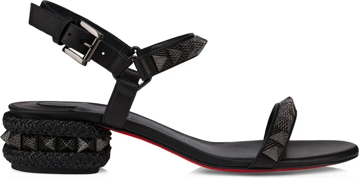 Christian Louboutin Pyraclou Embellished Heeled Sandals 30