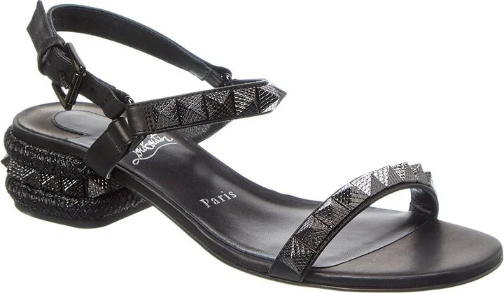 Christian Louboutin Pyrasand 30 Leather Sandal