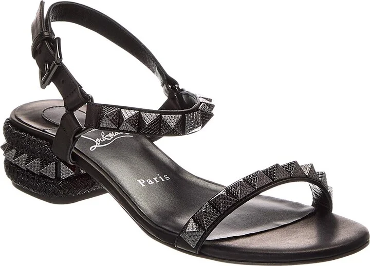 Christian Louboutin Pyrasand 30 Leather Sandal