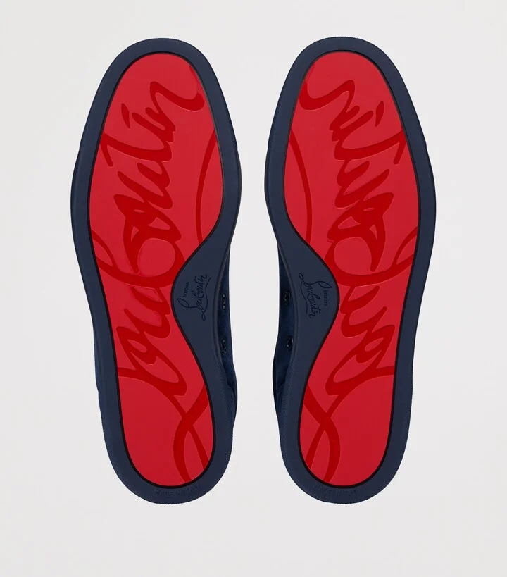 Christian Louboutin Rantulow Leather-Blend Sneakers - Image 4