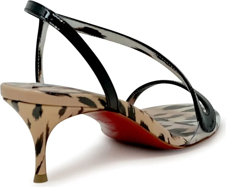 Christian Louboutin Rose Patent Rosalie 55 Sandals - Image 3