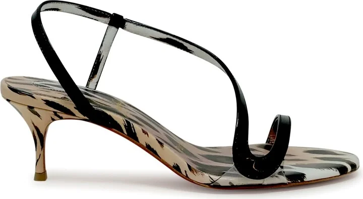 Christian Louboutin Rose Patent Rosalie 55 Sandals