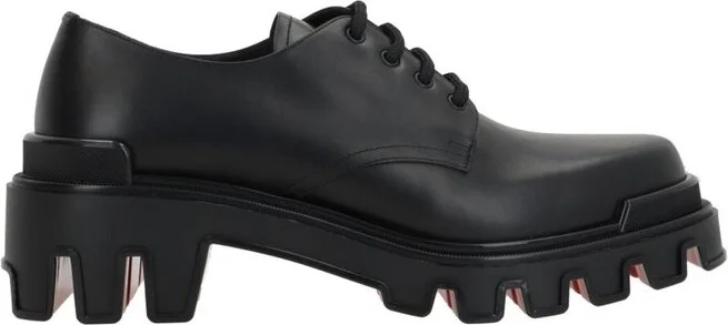 Christian Louboutin Round Toe Lace-Up Shoes