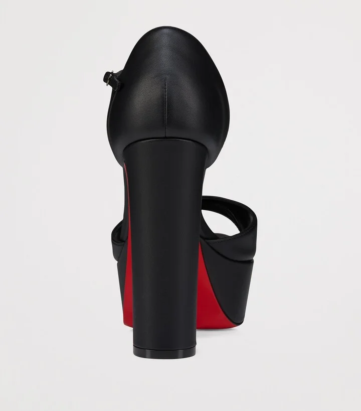 Christian Louboutin Sandaloo Leather Platform Sandals 130 - Image 3