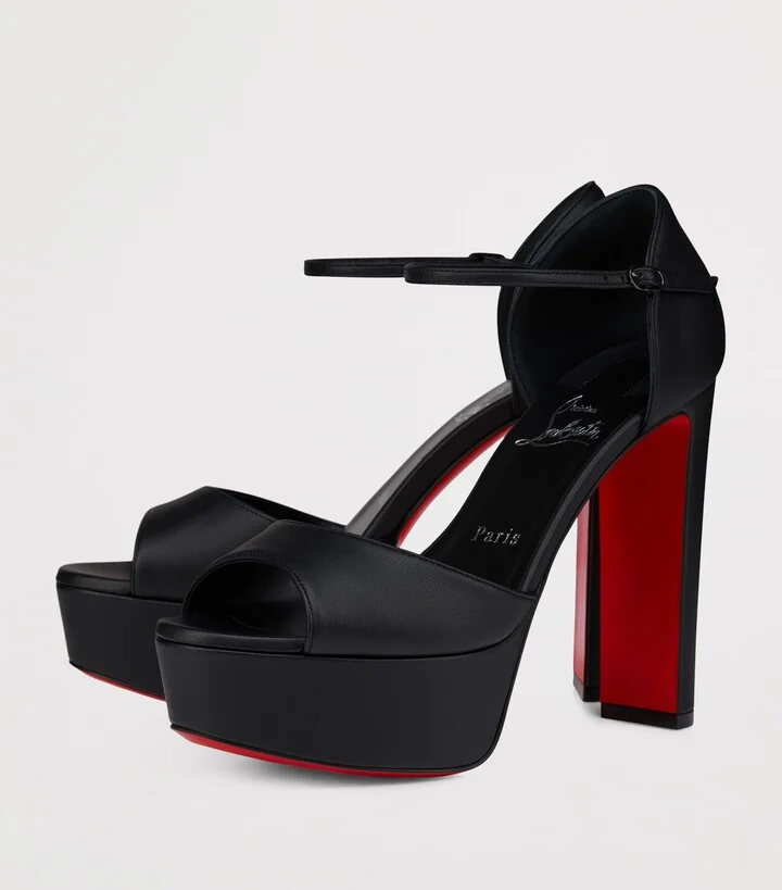 Christian Louboutin Sandaloo Leather Platform Sandals 130 - Image 5