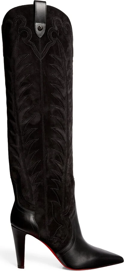 Christian Louboutin Santia Botta Suede-Leather Boots 85