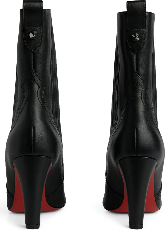 Christian Louboutin Santigag Leather Ankle Boots 85 - Image 2